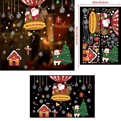 Adesivo murale Babbo Natale con decorazioni