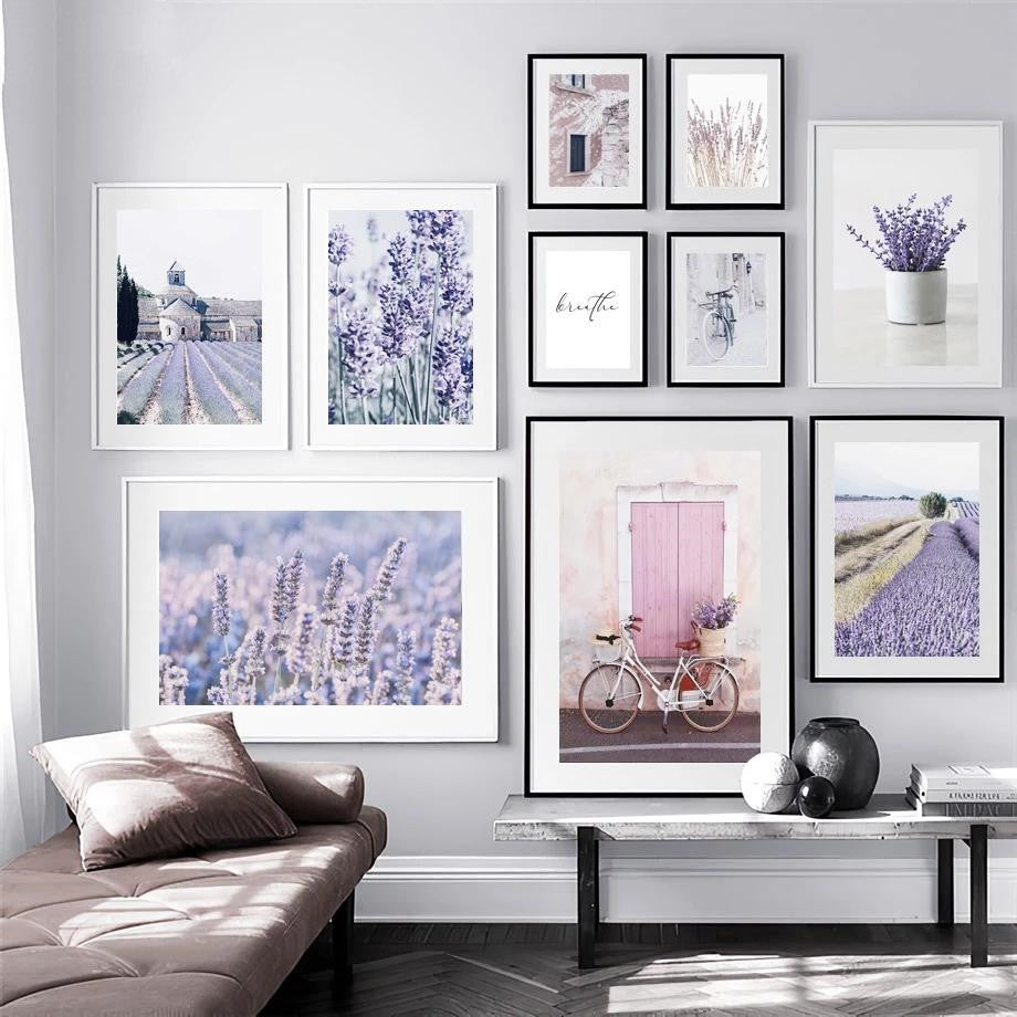 Poster lavanda e bicicletta