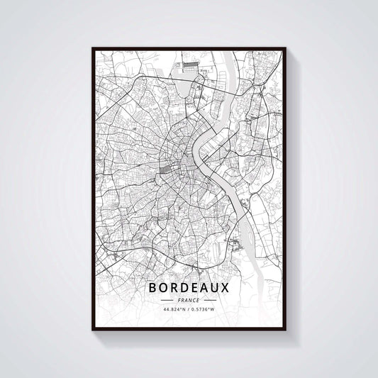 Quadro su tela Mappa della Provenza