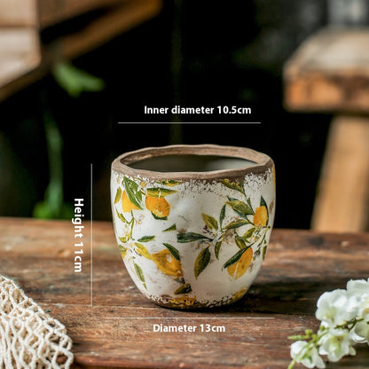 Vaso fiori ceramica retro
