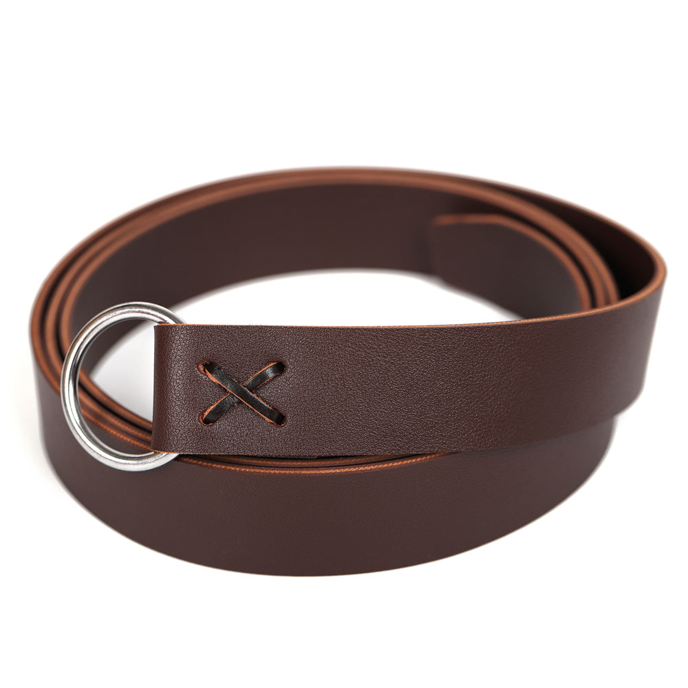 Cintura pelle intrecciata vichinga
