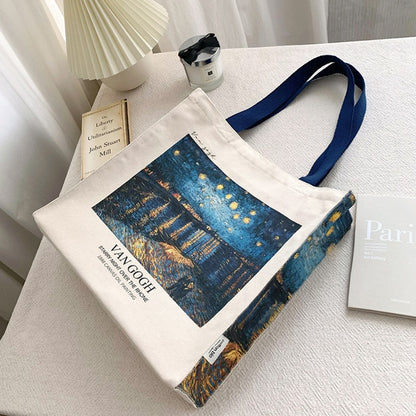 Borsa Tela Notte Stellata