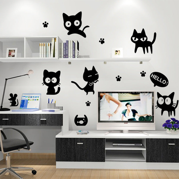 Adesivo gatto nero