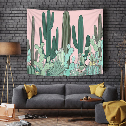 Tappeto fiori e cactus