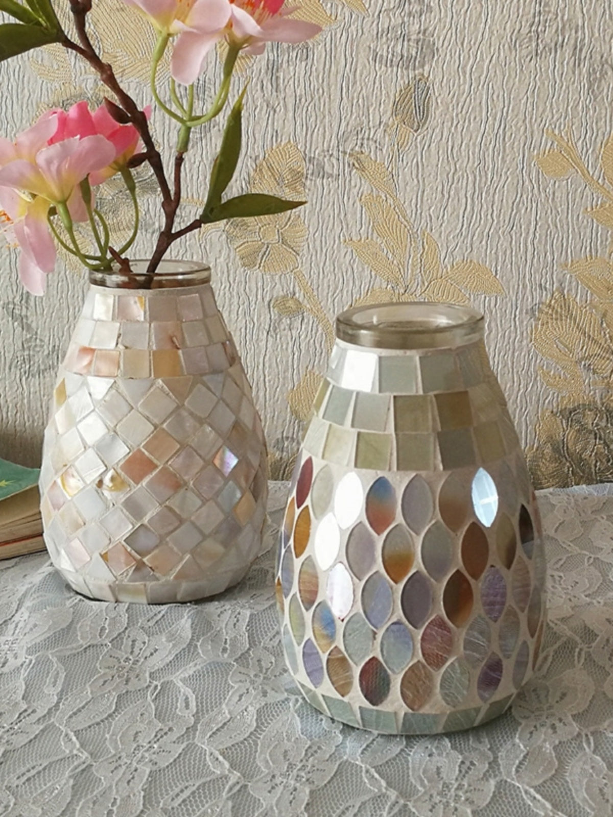 Vaso Vetro Mosaico