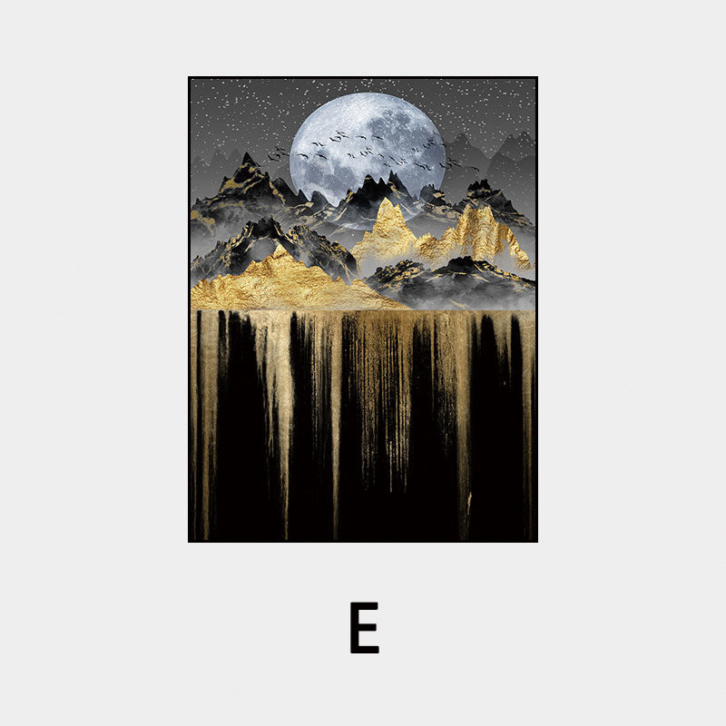 Quadro Luna e Alberi