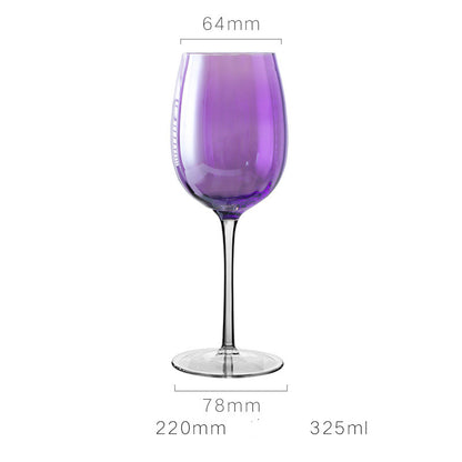 Bicchiere di cristallo viola