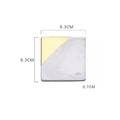 Sottobicchiere marmo e oro
