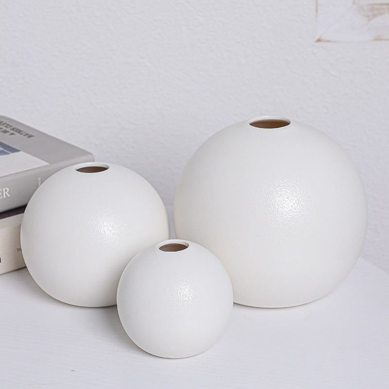 Vaso sferico ceramica nordico