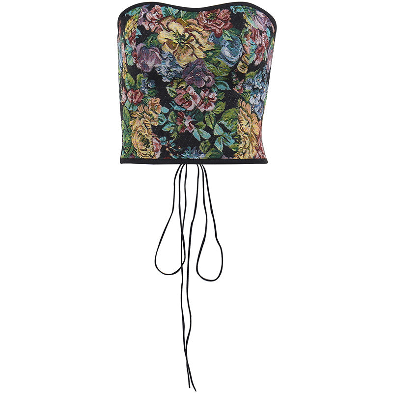 Maglietta reggiseno stile olio retrò