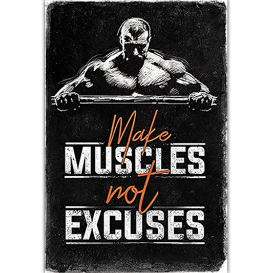 Poster Figure e testi da allenamento