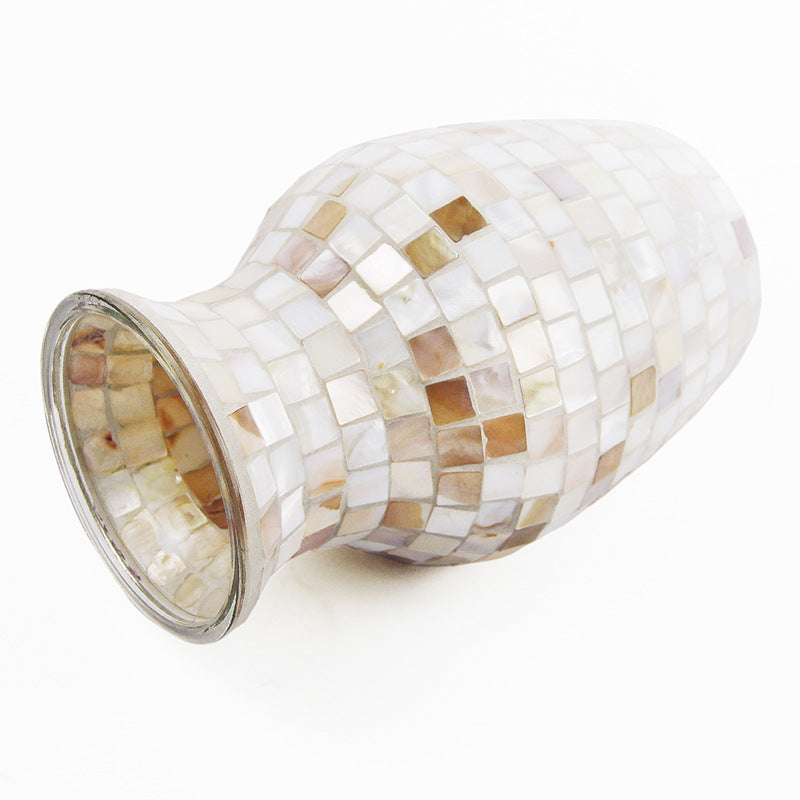 Vaso vetro nordico conchiglie