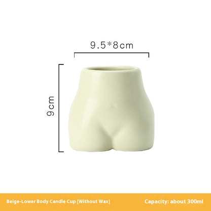 Candela profumata busto ceramica