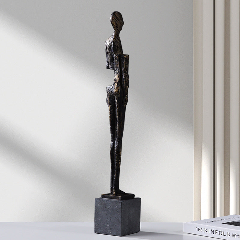 Scultura astratta resina