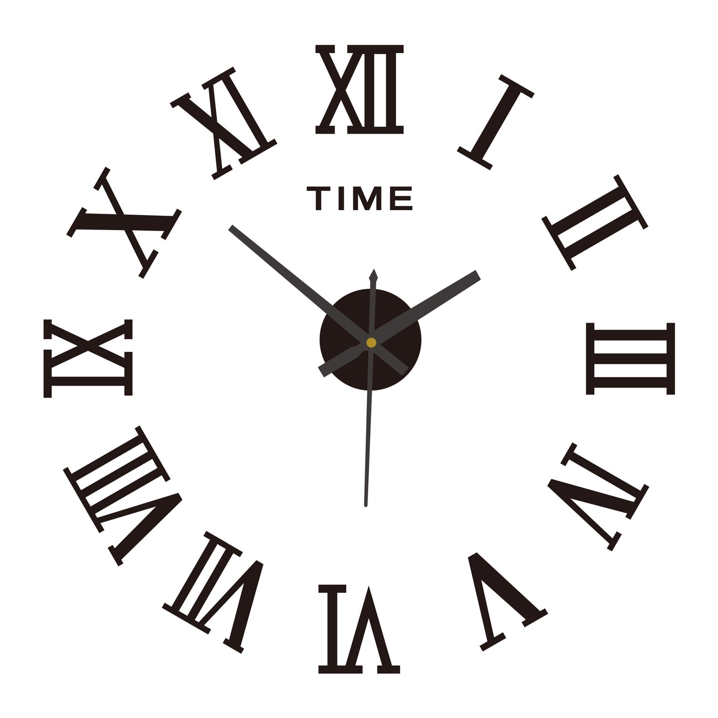 Orologio da parete Numeri neon verde