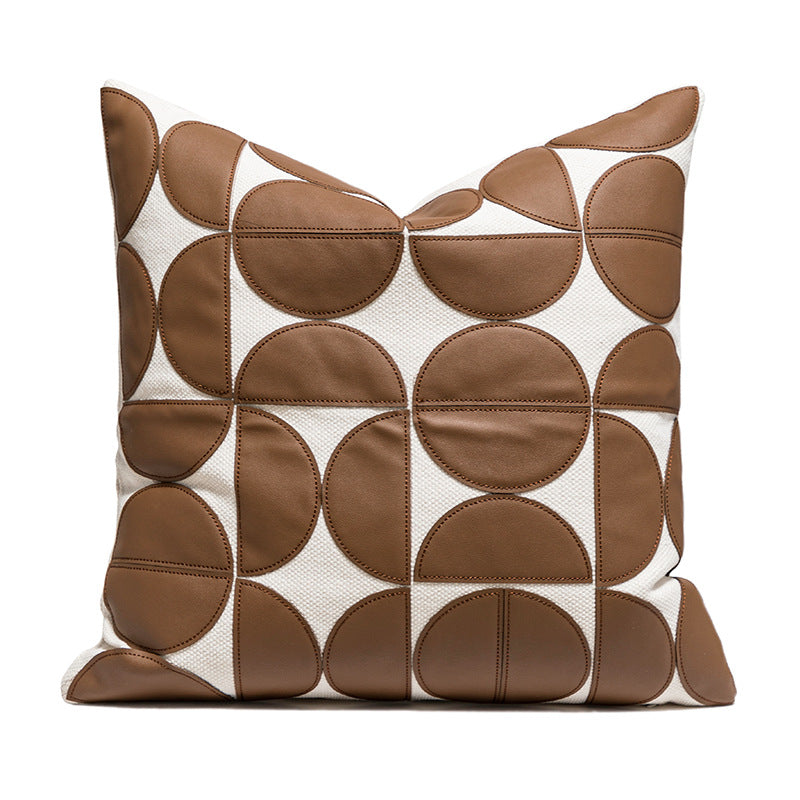Coperta Cuscino Pelle