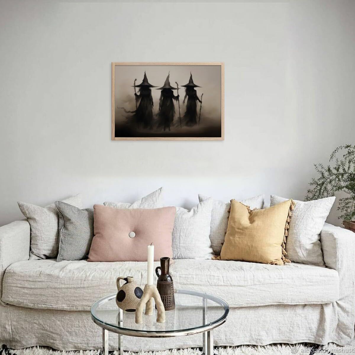Quadro strega Halloween