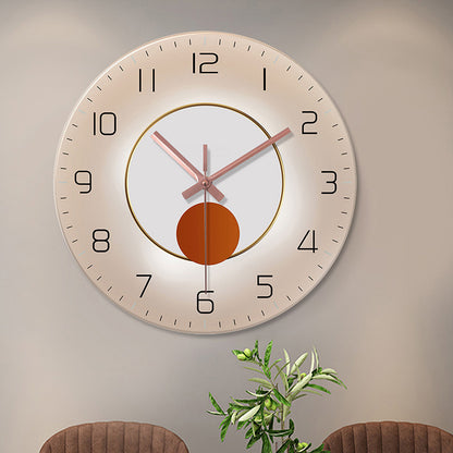 Orologio da parete Luna sole dorato