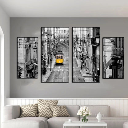 Quadro astratto urbano