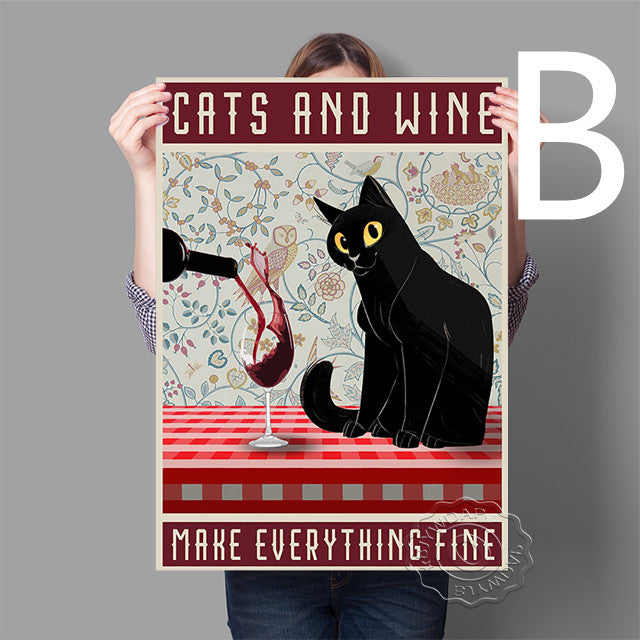 Quadro gatto vintage