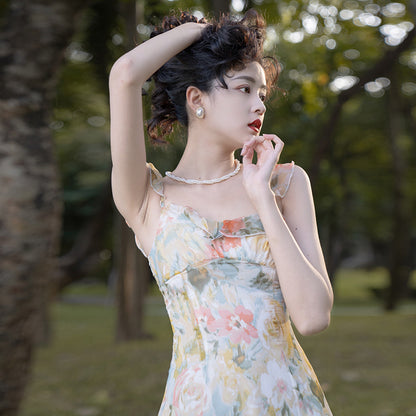 Vestito francese stampa fiori