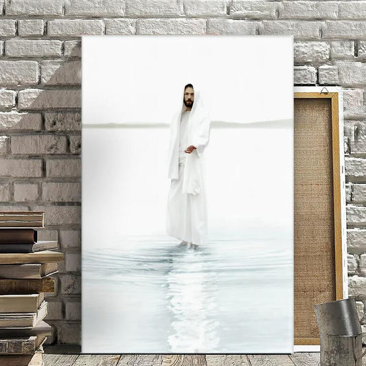 Quadro su tela Figura spirituale nell'acqua