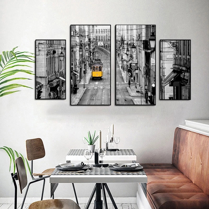 Quadro astratto urbano