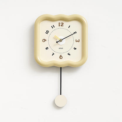 Orologio da parete Ondulati crema