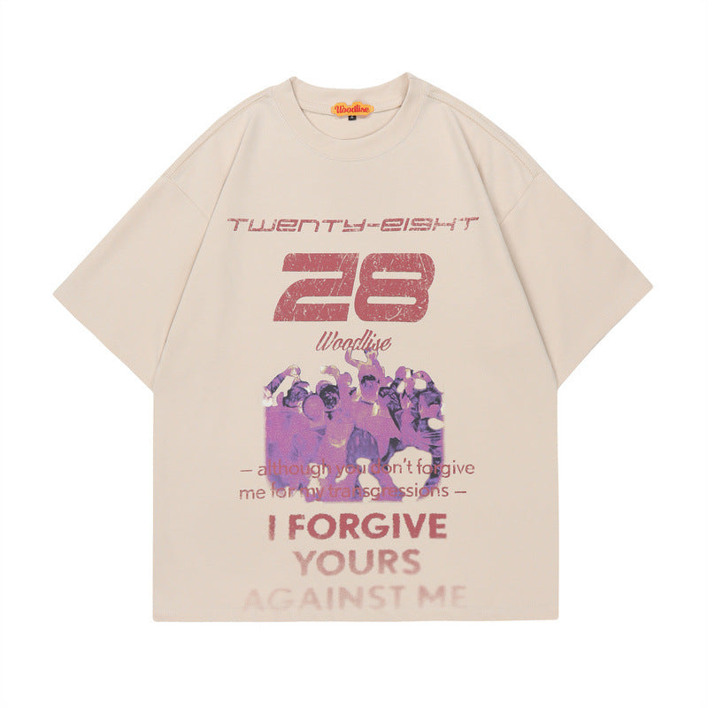 T-shirt stampa astratta