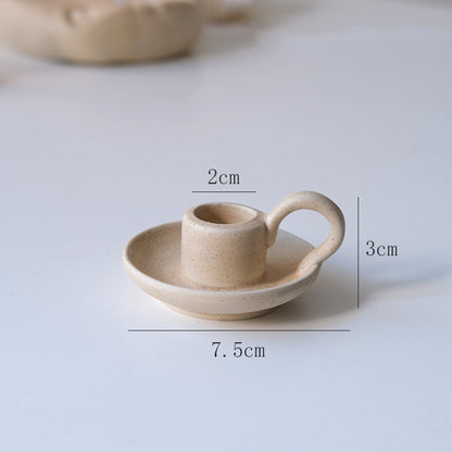 Portacandela ceramica retrò