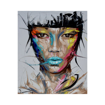 Quadro ragazza graffiti