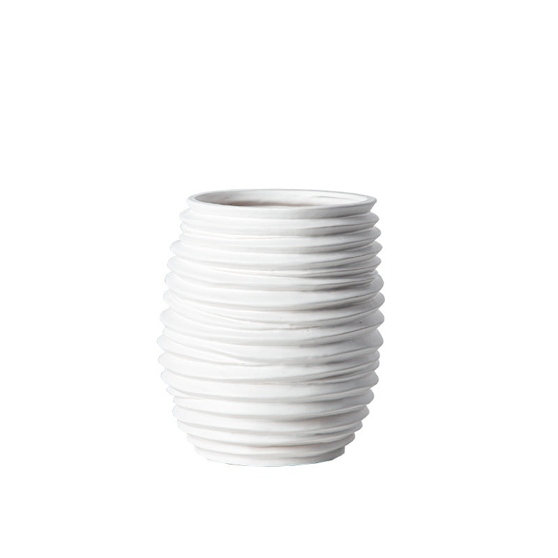 Vaso geometrico bianco-nero