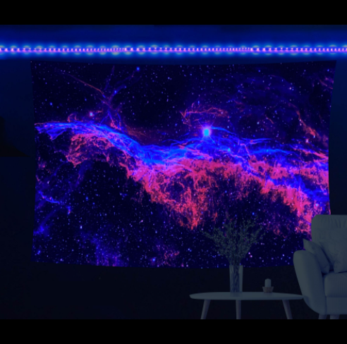 Tappezzeria fluorescente teschio