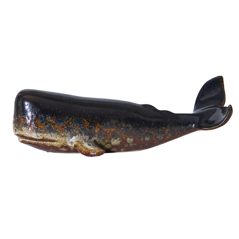 Ornamento ceramica balena