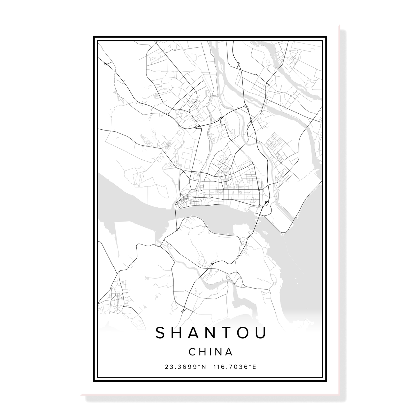 Quadro mappa città