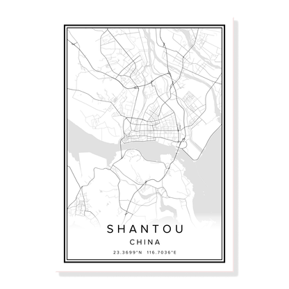 Quadro mappa città