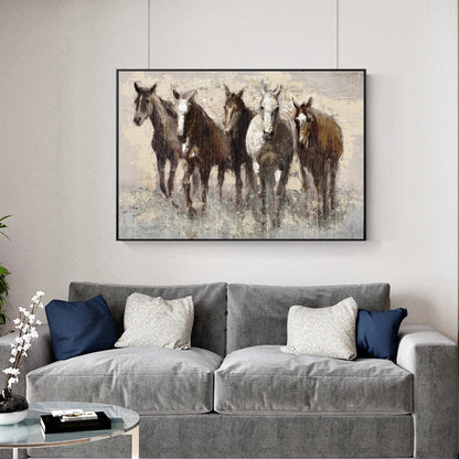 Quadro Cavallo astratto