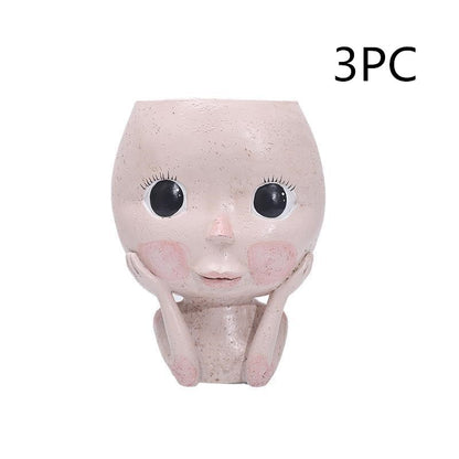 Vaso Decorativo Testa Donna