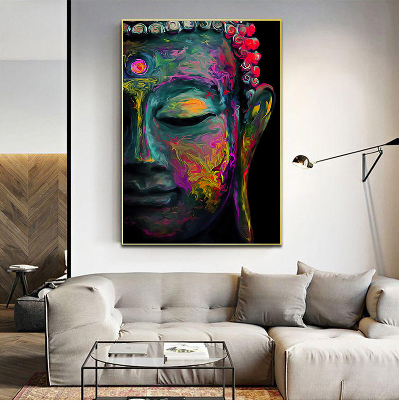 Quadro Buddha astratto