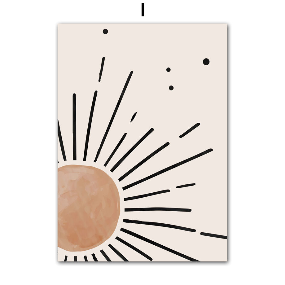 Quadro Foglie Geometriche