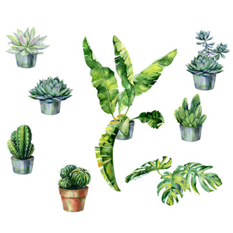 Adesivo murale foglie tropicali