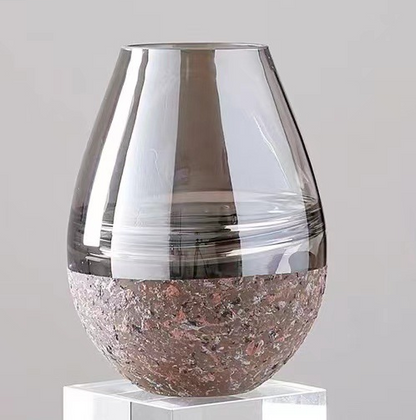 Vaso di vetro lineare