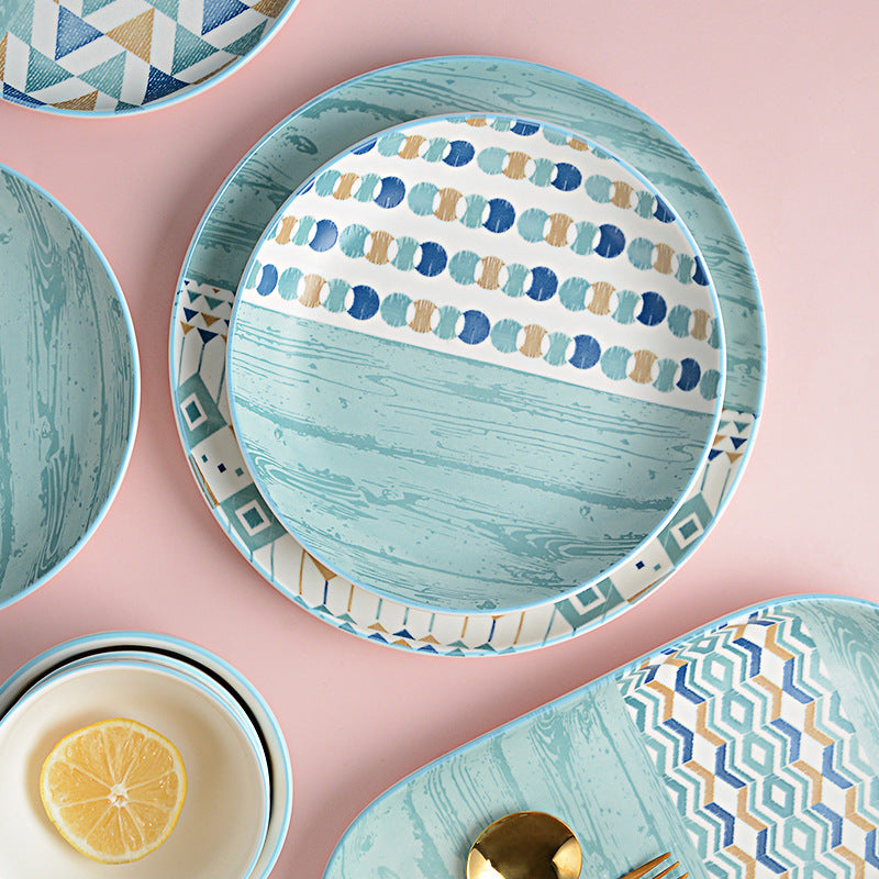 Piatti ceramica geometrica