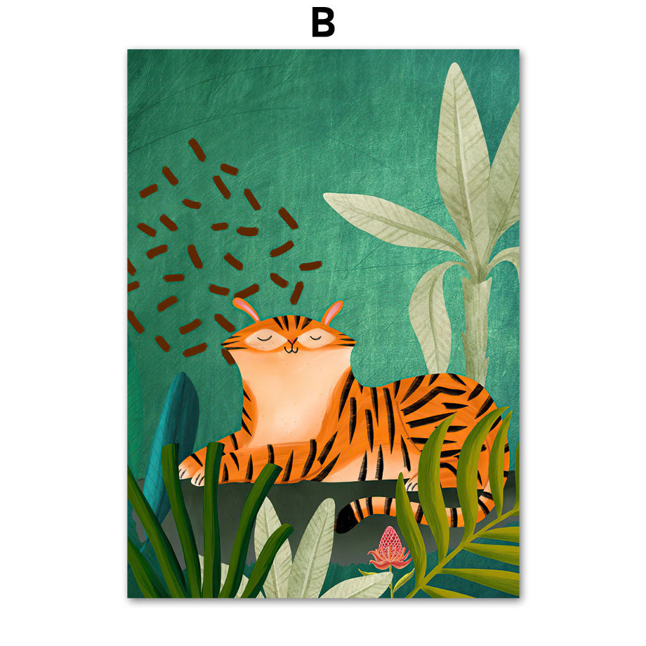 Quadro Animali della Giungla