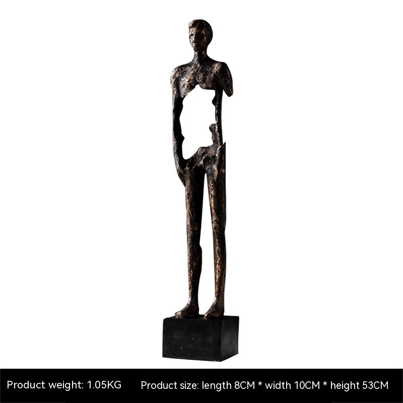 Scultura astratta resina