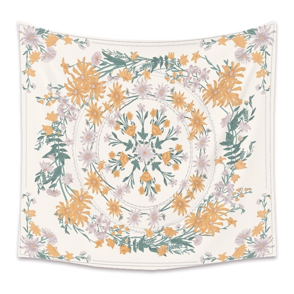 Arazzo mandala floreale