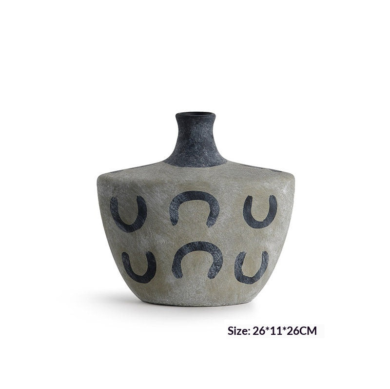 Vaso ceramica dipinto a mano