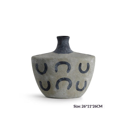 Vaso ceramica dipinto a mano