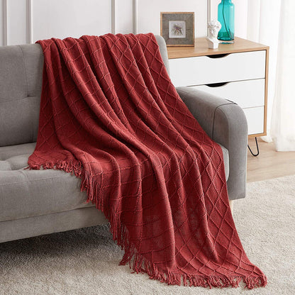 Coperta divano con losanghe