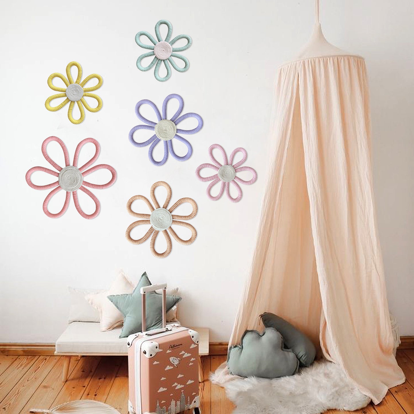 Decorazione margherite per camera bambini